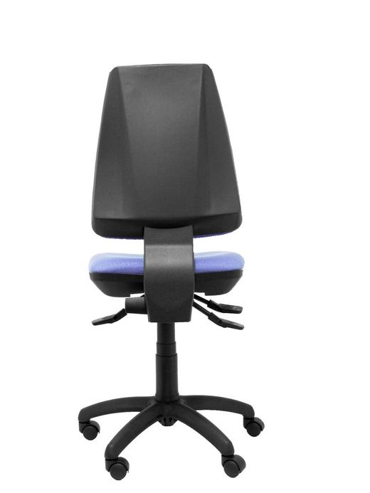 Modelo Elche S - Silla de oficina ergonómica con mecanismo sincro, regulable en altura y ruedas de nailon - Asiento y respaldo tapizados en tejido BALI color azul claro