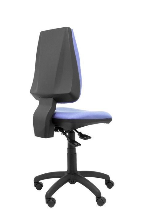 Modelo Elche S - Silla de oficina ergonómica con mecanismo sincro, regulable en altura y ruedas de nailon - Asiento y respaldo tapizados en tejido BALI color azul claro