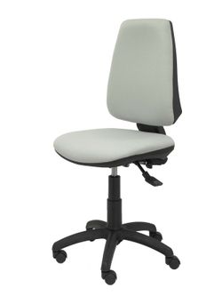Modelo Elche S - Silla de oficina ergonómica con mecanismo sincro, regulable en altura y ruedas de nailon - Asiento y respaldo tapizados en tejido BALI color gris
