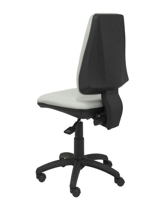Modelo Elche S - Silla de oficina ergonómica con mecanismo sincro, regulable en altura y ruedas de nailon - Asiento y respaldo tapizados en tejido BALI color gris