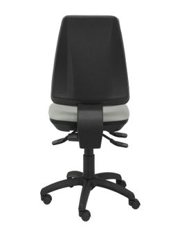 Modelo Elche S - Silla de oficina ergonómica con mecanismo sincro, regulable en altura y ruedas de nailon - Asiento y respaldo tapizados en tejido BALI color gris