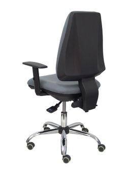 Modelo Elche - Silla de oficina ergonómica con mecanismo asincro y regulable en altura - Asiento y respaldo tapizados en tejido BALI color gris - Brazos regulables - Espuma viscoelástica - USO INTENSIVO 24 HORAS