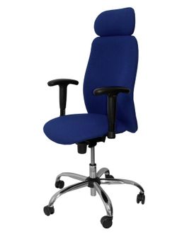 Modelo Fuente - Sillón de dirección con mecanismo sincro y brazos regulables - Asiento y respaldo tapizados en tejido BALI color azul