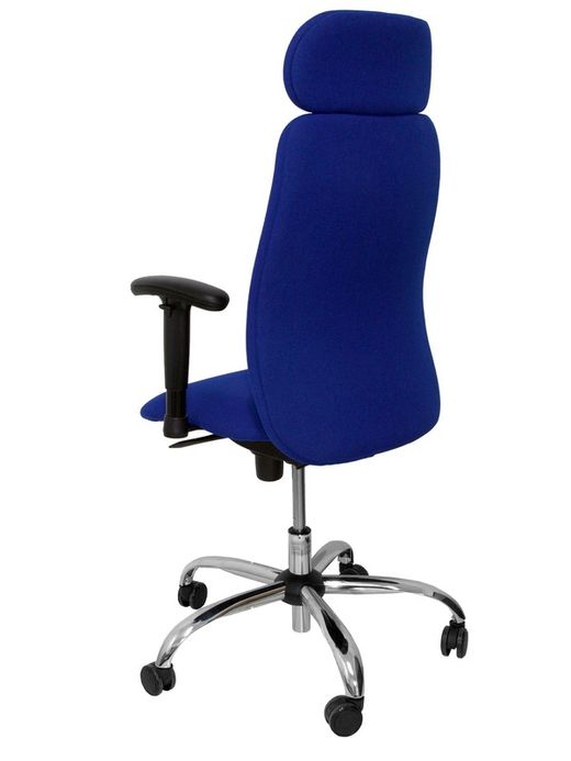 Modelo Fuente - Sillón de dirección con mecanismo sincro y brazos regulables - Asiento y respaldo tapizados en tejido BALI color azul