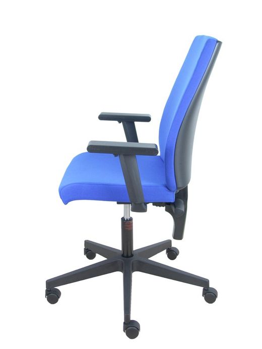 Modelo I-Line - Silla de oficina ergonómica, giratorio y regulable en altura - Asiento y respaldo tapizados en tejido ARAN color azul