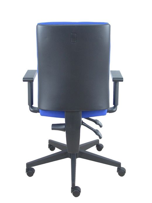 Modelo I-Line - Silla de oficina ergonómica, giratorio y regulable en altura - Asiento y respaldo tapizados en tejido ARAN color azul
