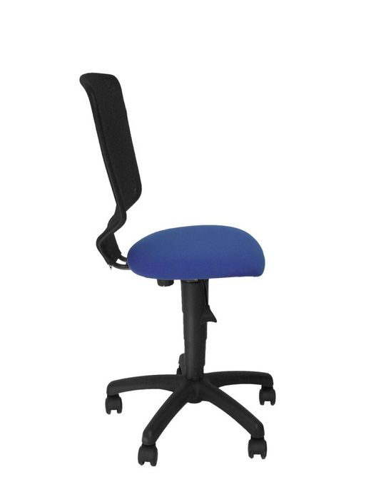 Modelo Jucar - Silla juvenil ergonómica con mecanismo de contacto lama y regulable en altura - Asiento y respaldo tapizados en tejido ARAN color azul