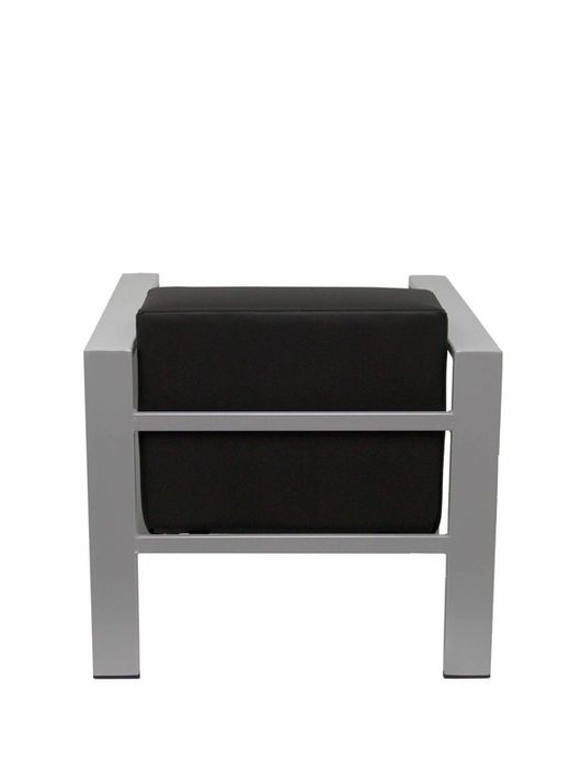 Modelo Lazaro - Sofa de Modulo/espera de una plaza - Tapizado en similpiel color negro