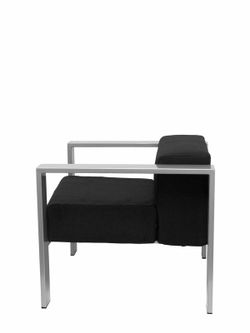 Modelo Lazaro - Sofa de Modulo/espera de una plaza - Tapizado en tejido BALI color negro <br><b>BAJO PEDIDO Consultar Stock</b></br> <br>