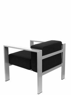 Modelo Lazaro - Sofa de Modulo/espera de una plaza - Tapizado en tejido BALI color negro <br><b>BAJO PEDIDO Consultar Stock</b></br> <br>