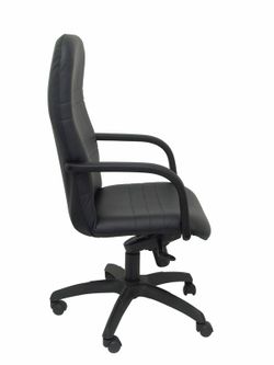 Modelo Letur - Sillón de dirección ergonómico con mecanismo basculante y regulable en altura - Asiento y respaldo tapizados en similpiel color negro.