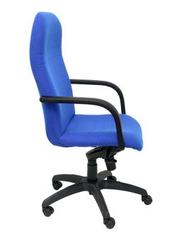 Modelo Letur - Sillón de dirección ergonómico con mecanismo basculante y regulable en altura - Asiento y respaldo tapizados en tejido BALI color azul