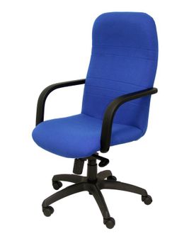 Modelo Letur - Sillón de dirección ergonómico con mecanismo basculante y regulable en altura - Asiento y respaldo tapizados en tejido BALI color azul