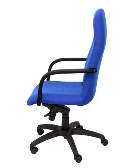 Modelo Letur - Sillón de dirección ergonómico con mecanismo basculante y regulable en altura - Asiento y respaldo tapizados en tejido BALI color azul