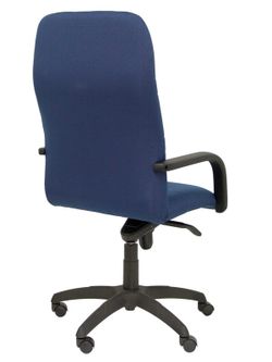 Modelo Letur - Sillón de dirección ergonómico con mecanismo basculante y regulable en altura - Asiento y respaldo tapizados en tejido BALI color azul marino