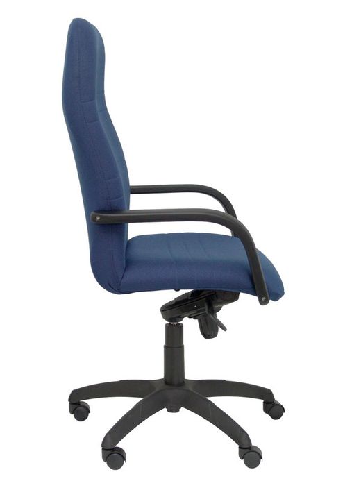 Modelo Letur - Sillón de dirección ergonómico con mecanismo basculante y regulable en altura - Asiento y respaldo tapizados en tejido BALI color azul marino