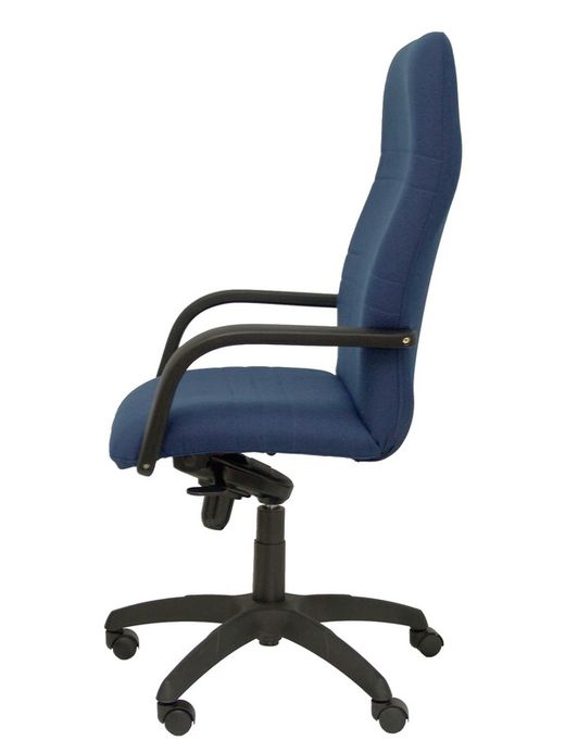 Modelo Letur - Sillón de dirección ergonómico con mecanismo basculante y regulable en altura - Asiento y respaldo tapizados en tejido BALI color azul marino