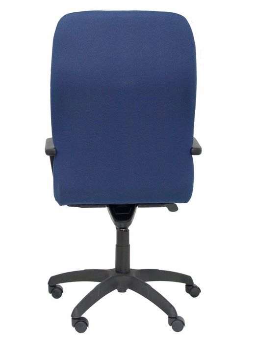 Modelo Letur - Sillón de dirección ergonómico con mecanismo basculante y regulable en altura - Asiento y respaldo tapizados en tejido BALI color azul marino