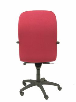 Modelo Letur - Sillón de dirección ergonómico con mecanismo basculante y regulable en altura - Asiento y respaldo tapizados en tejido BALI color granate