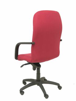 Modelo Letur - Sillón de dirección ergonómico con mecanismo basculante y regulable en altura - Asiento y respaldo tapizados en tejido BALI color granate
