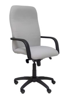 Modelo Letur - Sillón de dirección ergonómico con mecanismo basculante y regulable en altura - Asiento y respaldo tapizados en tejido BALI color gris