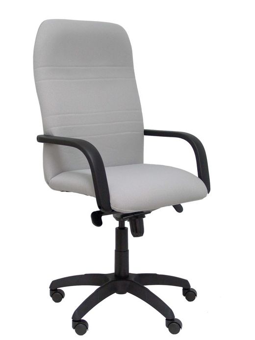 Modelo Letur - Sillón de dirección ergonómico con mecanismo basculante y regulable en altura - Asiento y respaldo tapizados en tejido BALI color gris