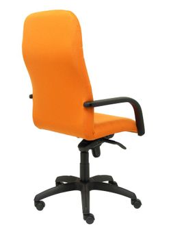 Modelo Letur - Sillón de dirección ergonómico con mecanismo basculante y regulable en altura - Asiento y respaldo tapizados en tejido BALI color naranja