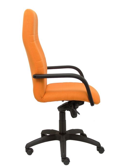 Modelo Letur - Sillón de dirección ergonómico con mecanismo basculante y regulable en altura - Asiento y respaldo tapizados en tejido BALI color naranja