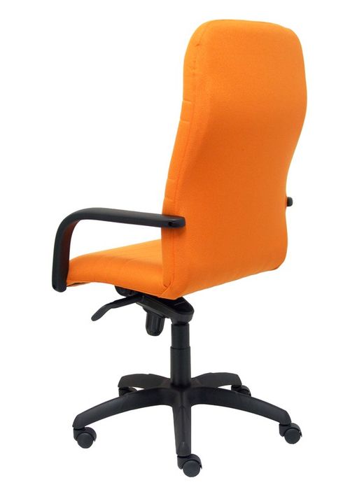 Modelo Letur - Sillón de dirección ergonómico con mecanismo basculante y regulable en altura - Asiento y respaldo tapizados en tejido BALI color naranja