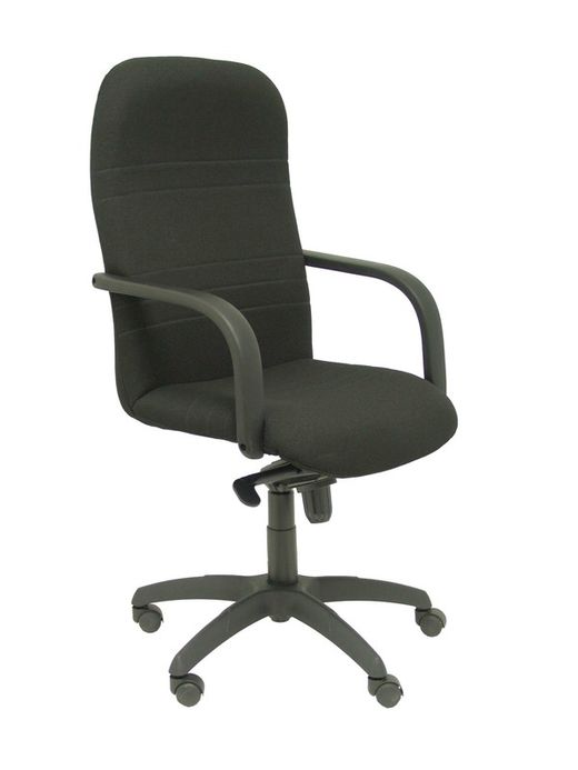 Modelo Letur - Sillón de dirección ergonómico con mecanismo basculante y regulable en altura - Asiento y respaldo tapizados en tejido BALI color negro