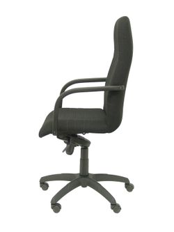 Modelo Letur - Sillón de dirección ergonómico con mecanismo basculante y regulable en altura - Asiento y respaldo tapizados en tejido BALI color negro