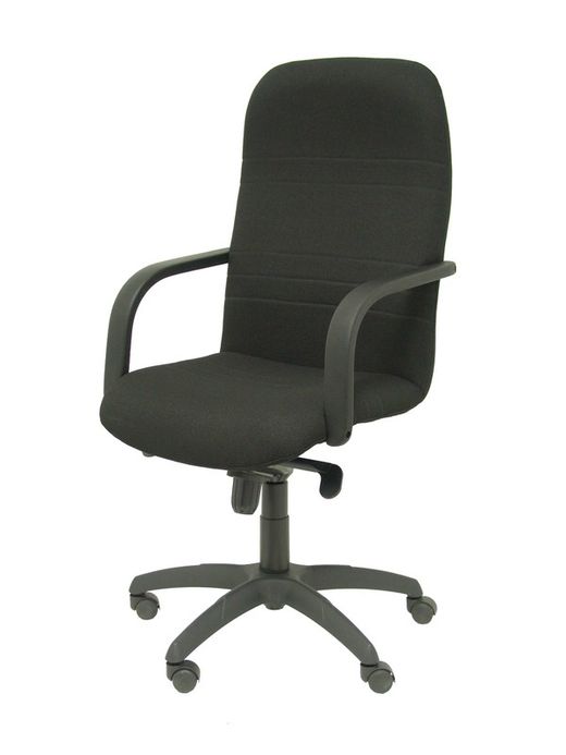 Modelo Letur - Sillón de dirección ergonómico con mecanismo basculante y regulable en altura - Asiento y respaldo tapizados en tejido BALI color negro
