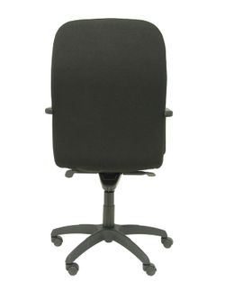 Modelo Letur - Sillón de dirección ergonómico con mecanismo basculante y regulable en altura - Asiento y respaldo tapizados en tejido BALI color negro