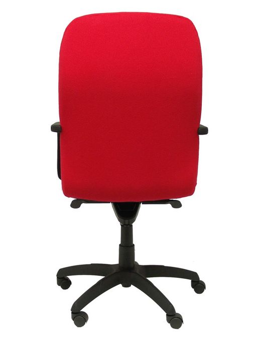 Modelo Letur - Sillón de dirección ergonómico con mecanismo basculante y regulable en altura - Asiento y respaldo tapizados en tejido BALI color rojo