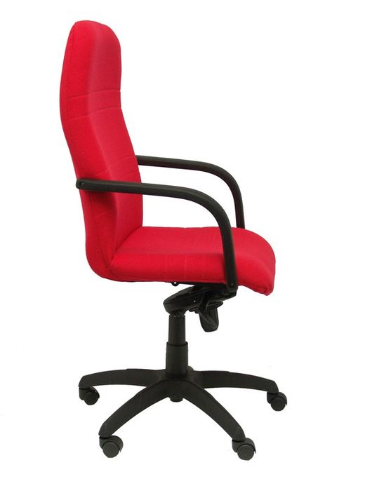 Modelo Letur - Sillón de dirección ergonómico con mecanismo basculante y regulable en altura - Asiento y respaldo tapizados en tejido BALI color rojo