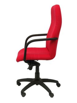 Modelo Letur - Sillón de dirección ergonómico con mecanismo basculante y regulable en altura - Asiento y respaldo tapizados en tejido BALI color rojo