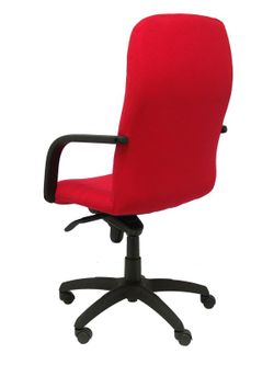 Modelo Letur - Sillón de dirección ergonómico con mecanismo basculante y regulable en altura - Asiento y respaldo tapizados en tejido BALI color rojo
