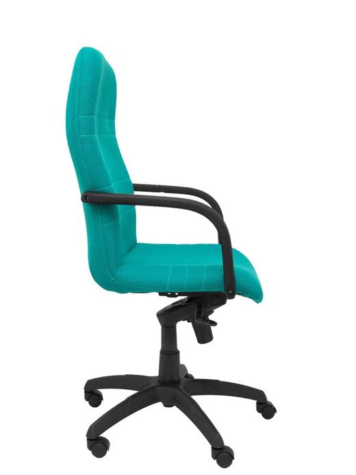 Modelo Letur - Sillón de dirección ergonómico con mecanismo basculante y regulable en altura - Asiento y respaldo tapizados en tejido BALI color turquesa