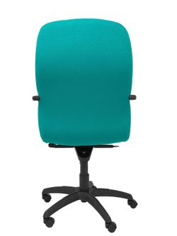 Modelo Letur - Sillón de dirección ergonómico con mecanismo basculante y regulable en altura - Asiento y respaldo tapizados en tejido BALI color turquesa