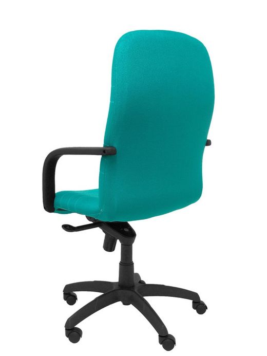 Modelo Letur - Sillón de dirección ergonómico con mecanismo basculante y regulable en altura - Asiento y respaldo tapizados en tejido BALI color turquesa