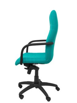 Modelo Letur - Sillón de dirección ergonómico con mecanismo basculante y regulable en altura - Asiento y respaldo tapizados en tejido BALI color turquesa