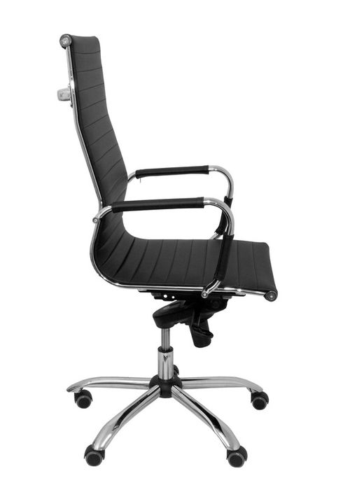 Modelo Madroño - Sillón de oficina ergonómico con mecanismo basculante multiposición y regulable en altura - Asiento y respaldo tapizados en similpiel color negro
