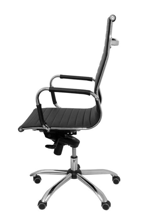Modelo Madroño - Sillón de oficina ergonómico con mecanismo basculante multiposición y regulable en altura - Asiento y respaldo tapizados en similpiel color negro