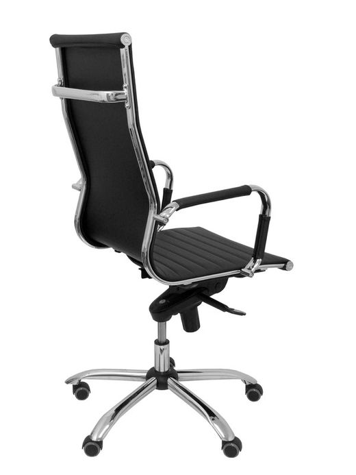 Modelo Madroño - Sillón de oficina ergonómico con mecanismo basculante multiposición y regulable en altura - Asiento y respaldo tapizados en similpiel color negro