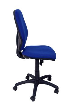 Modelo Master - Silla de oficina ergonómica con mecanismo sincro y regulable en altura - Asiento y respaldo tapizados en tejido ARAN color azul