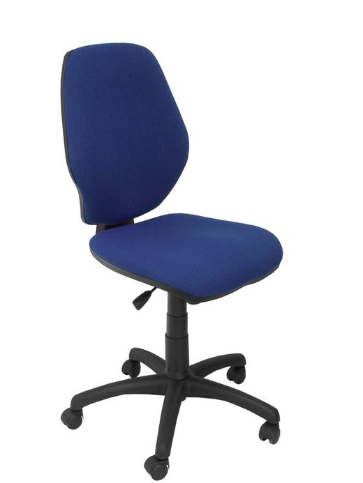 Modelo Master - Silla de oficina ergonómica con mecanismo sincro y regulable en altura - Asiento y respaldo tapizados en tejido ARAN color azul
