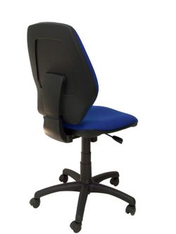 Modelo Master - Silla de oficina ergonómica con mecanismo sincro y regulable en altura - Asiento y respaldo tapizados en tejido ARAN color azul