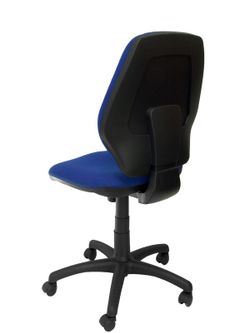 Modelo Master - Silla de oficina ergonómica con mecanismo sincro y regulable en altura - Asiento y respaldo tapizados en tejido ARAN color azul