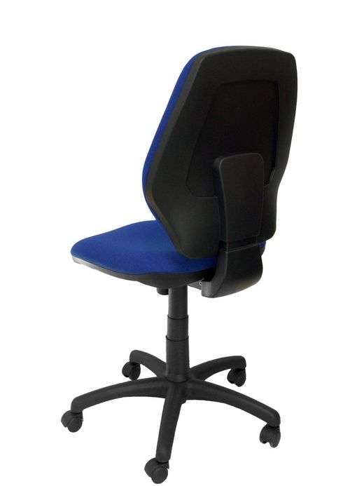 Modelo Master - Silla de oficina ergonómica con mecanismo sincro y regulable en altura - Asiento y respaldo tapizados en tejido ARAN color azul