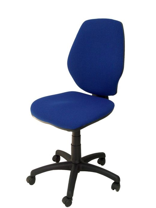 Modelo Master - Silla de oficina ergonómica con mecanismo sincro y regulable en altura - Asiento y respaldo tapizados en tejido ARAN color azul